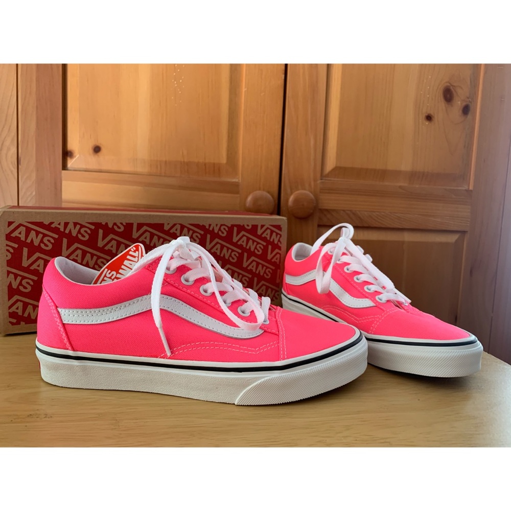 Neon pink vans